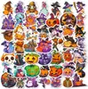 Conjunto de Adesivos Mágicos Infantis de Halloween Fácil de Rasgar Sem Deixar Rastros Desenho Animado Fofo Decoração de Feriado Adesivos de Combinação para Presente