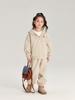 2024 Nuevo Traje Cálido Holgado de Otoño e Invierno Pudín Haru Girls Otoño Chaqueta con Capucha Pantalones Casuales Conjunto de Dos Piezas