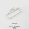 Pinza para el pelo de aleación de zinc mate simple dorada, pinza de tiburón grande para el baño, pinza para el pelo, accesorios para el pelo retro europeos y americanos