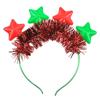 Decorações de Natal Lyster Estrela de Cinco Pontas Colar Adereços para Apresentações de Feriado Colar de Lã Fio de Luzes 7LED