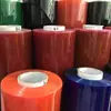 Película de PVC película de PVC transparente de color grosor 0.2 color claro adhesivo de color película de embalaje método de calandrado de PVC