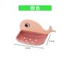 Jabonera Creativa de ballena montada en la pared sin perforaciones para el hogar, baño, doble capa, multifuncional, drenante, venta al por mayor