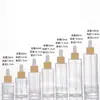 Garrafas de Óleo Essencial Fosco Atacado, Frascos de Essência Transparentes, Frascos Dispensadores Cosméticos Portáteis de Viagem, Frascos de Amostra de Produtos para Cuidados com a Pele