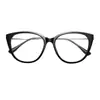 Chiai nova armação grande de TR90 personalidade olho de gato óculos anti-azul feminino moda retrô tendência armação de óculos para miopia
