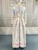 2026 Nuevo cárdigan plisado estilo Miyake, abrigo largo estampado, ropa étnica para mujer talla grande, capa tipo gabardina transfronteriza