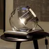 Lámpara de Mesa de Vidrio Decorativa para Sala de Estar, Lámpara de Mesita de Noche para Dormitorio, Lámpara de Diseñador de Lujo Minimalista Nórdico, Modelo Creativo