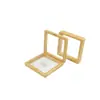 Caja de almacenamiento de PE con la misma película transparente a prueba de polvo para exhibir joyas, accesorios, arte de uñas y coleccionables; Caja de Joyería Flotante