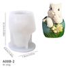 Molde de vela de aromaterapia de coelho de ovo diy transfronteiriço, ornamentos decorativos de Páscoa, expansão de fragrância, molde de silicone de gesso