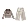 Conjunto de primavera y otoño para niña 2026 nueva sudadera infantil elegante y a la moda para bebés, perfecta para principios de otoño, se ve increíble