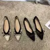 Zapatos Planos Transpirables de Malla con Punta Cuadrada y Suela Suave 2026 Estilo de Noche Primavera/Verano Lunares Lazo Planos Zapatos de Barco para Mujer