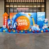 2026 Año del Caballo Decoraciones de Año Nuevo Ambiente Escena Montaje Reunión Anual de la Empresa Pantalla Visual Fondo de Registro Tablero Kt