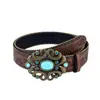 Cinto de Pedras Bohemian Retro Mais Vendido Transfronteiriço para Mulheres, Cinto de Moda Europeu e Americano, Estilo Milênio Y2K