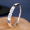 Pulseira Artística Retro de Prata Pulseira de Flor Margarida com Inlay de Cobre Prata 999 Feita à Mão Pulseira Feminina