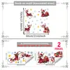 Festival de Navidad Múltiples Estilos Papá Noel Reno Pegatinas para Ventana Vidrio de Escaparate Puerta de Cristal Decoración Pegatinas Electrostáticas para Vidrio