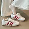 Zapatillas de entrenamiento alemanas del mismo estilo de Grapema para mujer, con aumento interno de altura, zapatillas casuales tipo bowling color-blocking, zapatos blancos versátiles y cómodos