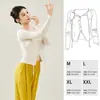 Roupas de Dança Adulto Feminino Dança Clássica Roupa de Prática Inverno Dança Moderna Chinesa Quente Manga Longa Body