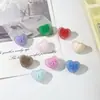 Cuentas de Corazón Esmerilado con Agujero de 3 mm Cuentas Sueltas para Ensartar Cadenas de Macarrón DIY, Cadena de Teléfono y Accesorios para Llaveros