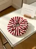 Gomas Elásticas para el Cabello de Alta Elasticidad para Mujer, Scrunchies de Lana Rayados de Gama Alta para Otoño e Invierno, Tamaño Grande, Suministro al por Mayor, Directo del Fabricante