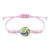Pulseiras Populares Artesanais Tecidas de Liga Metálica Transfronteiriças para Baseball, Futebol, Basquete e Vôlei, Direto da Fábrica de Origem, em Estoque