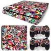 Console de Jogo Ps4 Slim Adesivo de Corpo Inteiro Skin Adesivo Bomb Skin Filme Colorido de Corpo Inteiro