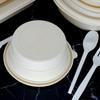 Caixa para Levar Biodegradável de Amido de Milho Caixa de Embalagem Aquecível no Micro-ondas Caixa de Almoço Descartável Caixa de Almoço para Levar