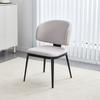Silla Comedor Casa Normcore Italiano Silla Apartamento Pequeño Simple Escandinavo Silla Alta con Respaldo Estilo Crema Sala de Estar Taburete