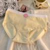 Ropa interior de algodón puro de cintura media para mujer, entrepierna de algodón puro, antibacteriana y antibacteriana, popular para chicas ins, estudiante, amigable con la piel, transpirable, sin costuras, pantalón de tres esquinas