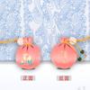 Saquito Personalizado Exquisito de Bolas de Oración para Protección, Amuleto Bordado de Estilo Nacional Inspirado en Zen, Mini Saquito de Incienso Portátil, Bolsa de la Suerte