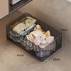 Cesta de Ropa Sucia debajo del Gabinete del Baño, Cesta de Almacenamiento de Ropa Sucia con Ruedas, Carrito Móvil de Gran Capacidad, Cesta de Lavandería para Baño de Dormitorio