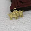 Hongxing Joias DIY Cobre Cor Dourada 24K Dourado Conserva Cor 15*10mm Borla de Lótus Acessórios de Cobre Materiais Artesanais B1268