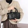 Bolsos para Mujer Verano Cruzado Versátil Bolso de Hombro Gran Capacidad Commuter Bolso Bowling Nicho Coreano Cuero Genuino Bolso de Mujer