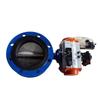 Válvula borboleta de flange pneumática de dupla ação com vedação macia, atuador pneumático de simples ação, fabricante D641X-16Q