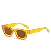 Estilo Urbano Americano Retro Marco Pequeño Moderno Genial Marco Delgado Hip Hop Moda Versátil Protección Solar Sombra Gafas de Sol