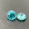 Pedras Preciosas Coloridas Cultivadas, Pedras Preciosas Coloridas Redondas, Rubi, Safira, Padparadscha, Joias Sintéticas Criadas em Laboratório