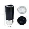 Taza Termo Acero Inoxidable 304 Tapa de Botón Transfronterizo Amazon Tubo Recto Portátil para Coche Taza de Café Regalo de Empresa Venta al por Mayor