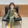 2026 Nuevo Conjunto de Ropa Interior Térmica para Niños, Pijamas para Niños Grandes, Ropa de Casa para Niñas, Ropa de Otoño y Pantalones para Niños