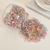 Elásticos de Borracha Pretos Descartáveis para Mulheres Prenderem o Cabelo, Cordas de Cabelo Altamente Elásticas Que Não Danificam o Cabelo, Elásticos de Cabelo para Crianças, Acessórios de Cabelo para Tranças