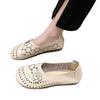 Zapatos Mocasines Casuales de Moda para Mujer, Estilo Nuevo Primavera 2026, Suela Suave, Superficie Suave, Diseño Hueco Floral, Zapatos Retro Étnicos para Mamá
