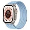 Adecuado para Apple iWatch S12 Correa de Reloj Applewatch 11/10Se Correa de Reloj de Nylon Tejido de Cinco Anillos tipo Nube
