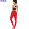 Ropa de yoga HWT otoño e invierno ribete en el tobillo adelgazante de cadera leggings de nueve puntos ropa de fitness ropa para correr venta al por mayor
