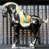 Cavalo Cerâmico Tang Sancai Cavalos Cerâmicos Enfeites de Escritório Seis Cavalos Enfeites Presentes Empresariais Decoração de Casa Sala de Estar Artesanato