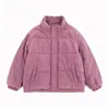 Casaco de Algodão Feminino de Inverno para o Ano Novo de 2026, Novo Estilo, Forrado com Fleece, Espessado, Estiloso, Versátil, Casaco Curto Casual