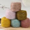 Glitter glitter mohair 50g com lã mohair oco fio spray cor mágica lágrimas azuis lã
