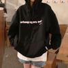 Moletom Oversized Estampado com Forro de Lã para Mulheres, Estilo Europeu, Transfronteiriço, Novo Top de Lã Amazon Outono e Inverno 2026, Jaqueta Estudantil da Moda