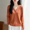 Cardigan de Tricô com Decote V de Seda Gelada, Manga Longa, Cor Pura, Solto, Fino, Versátil, Jaqueta Top, Novo Estilo Primavera e Verão 2026