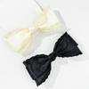 Horquilla de malla con lazo de Super Fairy para mujer, elegante, combinable con todo, con clip superior y resorte para la parte posterior, accesorios para el cabello de alta calidad.