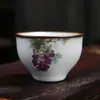 Caneca Jianzhan da Fornalha Ru Caneca de Chá Caneca para Degustação de Chá Padrão Rachado Pode Ser Cultivado Caneca Única Caneca do Anfitrião Tigela de Chá Caneca de Chá Gongfu Presente de Festival