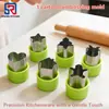 Molde de Acero Inoxidable con Relieve de Dibujos Animados de Frutas y Verduras Molde para Galletas Galleta Herramienta DIY Complemento Alimenticio para Bebé En Stock al por Mayor