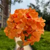 90 Peças de Tecido Hortênsia Casamento Hotel Decoração Casa Decoração Arco Arranjo de Flores Teto Guia Flores Artificiais Atacado