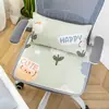 Cojín de asiento de látex para uso doméstico, almohadilla refrescante para oficina, cojín para silla para estar sentado mucho tiempo, cojín de taburete de cuatro estaciones para estudiantes, almohadilla antideslizante de dibujos animados para glúteos